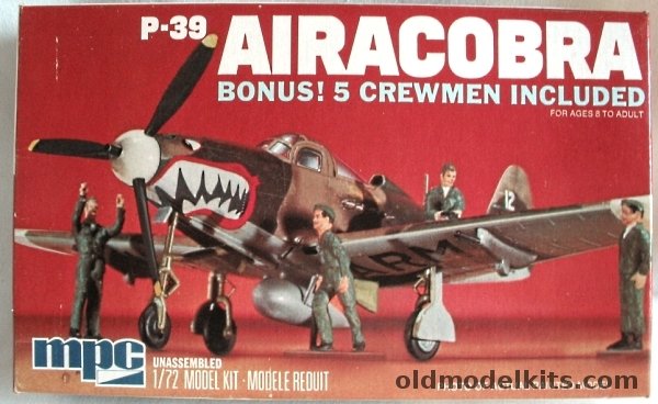 MPC 1/72 Bell P-39 Airacobra - with 5 Ground Crew, 2-0117 plastic model kit